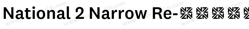 National 2 Narrow Re字体转换